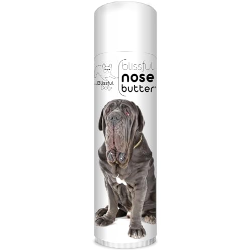 Image of The Blissful Dog Neapolitan Mastiff Nose Butter for Dry, Cracked Skin, Lick-Safe Dog Nose Balm with Moisturizing Shea Butter, Almond, Olive, and Essential Oils, Pet Supplies, Uncented, 0.50 oz.