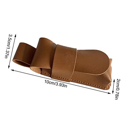 CeFurisy Harmonica Leather Case, PU Leather Portable Harmonica Storage Cases Vintage Instrument Protector Christmas Birthday Gifts