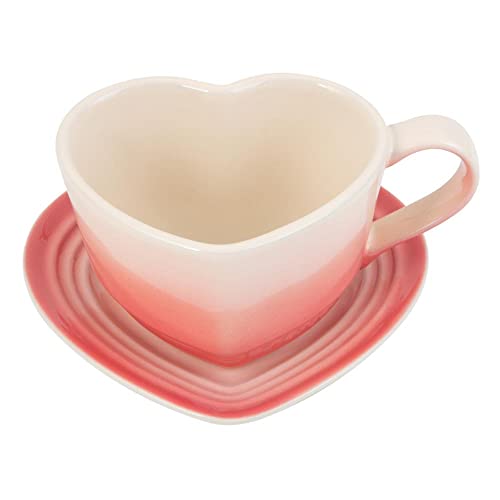 Le Creuset Caneca Coração Com Pires Framboise