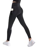 GymCope Yoga Pants for Women, High Waisted Leggings for Women with Tummy Control, Workout Leggings with Pockets for Yoga, Running, Gym or Lounging Black