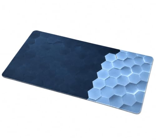 Image of ZYCRA Gaming Mouse Pad Large Extended Desk Mat | Waterproof Smooth Surface, Anti-Slip Rubber Base, Stitched Edges, Black Mouse Pad for Office, Work from Home & Gaming (3D Gaming Honey Cube)