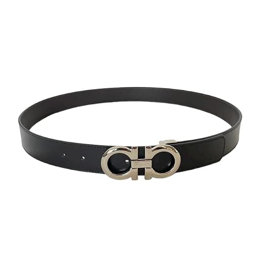 Salvatore Ferragamo Adjustable & Reversible Gancini Belt, Silver Buckle… #TOP3