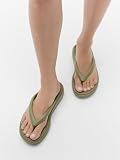 Fitflop Damskie sandały RELIEFF Recovery Toe-Post, oliwkowe, 8 UK, Oliwka, 8 UK Wide