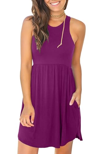 Image of HiMONE Vacation Dresses for Women 2025 Summer Dress Women's Casual Sundresses Casual Beach Petite Sun Dress XS-2XL