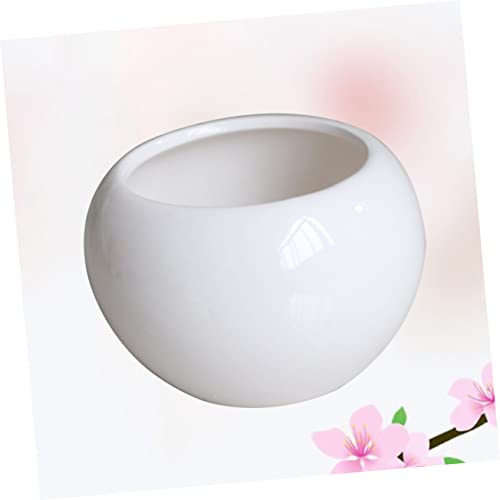 YARNOW De Cerâmica Branco Vasos De Plantas Vasos De Cerâmica Plantadores De Plantas Suculentas Acess