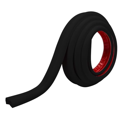 TV Cord Hider – Flexible Wall Cord Cover Slim Design Silicone Cable Raceway - Self Adhesive, Cut to Size Design for Hiding Wires on Wall - Clean Home Setup Cable Concealment (Black, 3 Feet)
