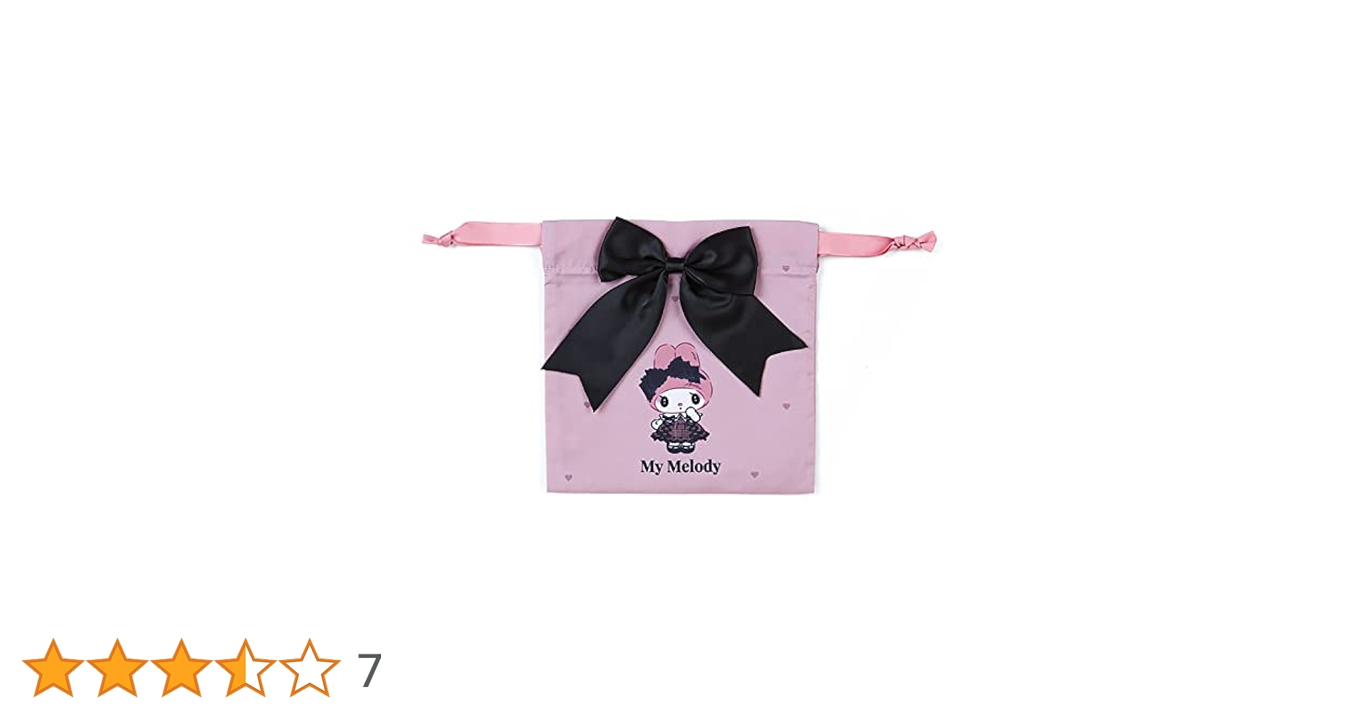 マイメロ　マイメロディ ネックレス　バッグチャーム　秘密のメロクロ　巾着 マイメロ マイメロディ ネックレス バッグチャーム 秘密の