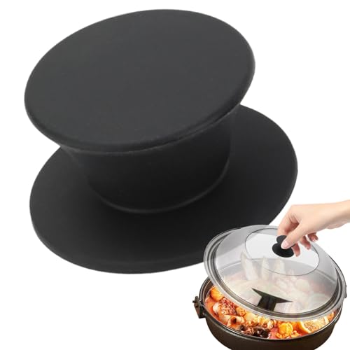 Pomello in silicone per coperchio pentola – copertura anti-scottatura – coperchio per pentole anti-scottatura, manico antiscivolo per coperchi e coperchi per coperchi in vetro da cucina