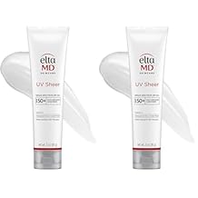 EltaMD UV Sheer Face and Body Sunscreen SPF 50+, No White Cast Sunscreen with Transparent Zinc Oxide and Hyaluronic Acid, Moisturizes and Protects