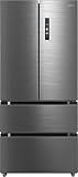 Midea American Fridge Freezer - Inox - C Rated