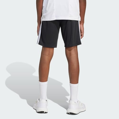 Adidas Training Essentials 3 Stripes Pantaloncini Bambini-Nero,Bianco Nero - 128 - 6