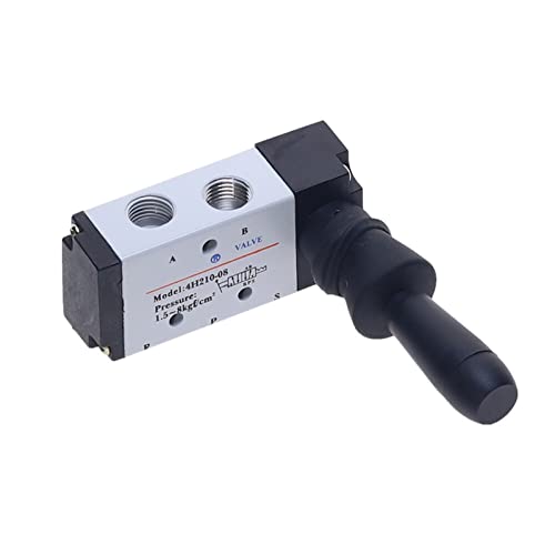 Válvula manual neumática 1/4 de 5 vías con ajuste rápido de 10 mm 4