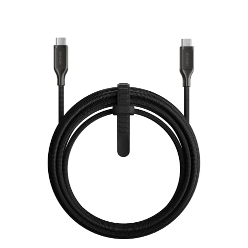 NOMAD USB-C Cable 3.0M Carbide, Fast Charging Cord with Kevlar, USB C to USB C Cable Fast Charging, 240W USB-C PD, Type C to Type C Fast Charging Cable, Electroplated Metal Connectors