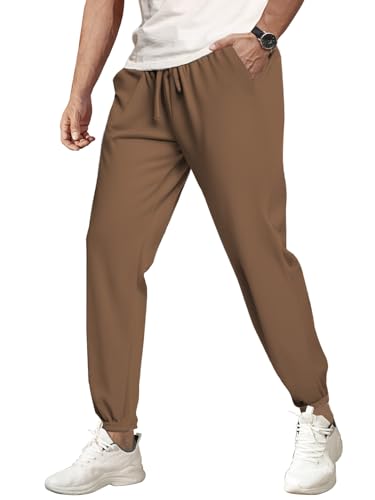 Pantalon de jogging gaufré respirant et léger à cordon de serrage