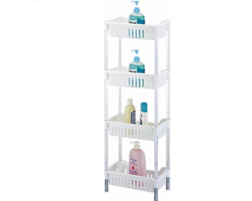 ABOVE EDGE 4-Tiered Plastic Storage Basket Shelves
