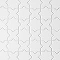 Bedrosians Le Cafe 2" Cross & Star Matte Porcelain Mosaic Tile, White (10-Pack, 10 SF)