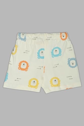 Image of Pantaloons Baby Kids 100% Cotton Printed Shorts | Regular Fit | Mid Rise Waist | Above Knee Length