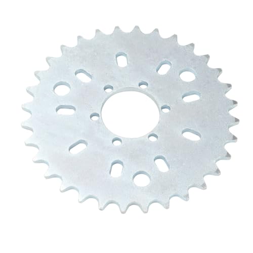 Piñón 32T 415 cadena de 32 dientes para bicicleta de gas motorizada de 49 cc, 50 cc, 60 cc, 66 cc, 80 cc, color plateado