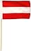 Produktbild Fahne Flagge Österreich 30 x 45 cm mit Stab