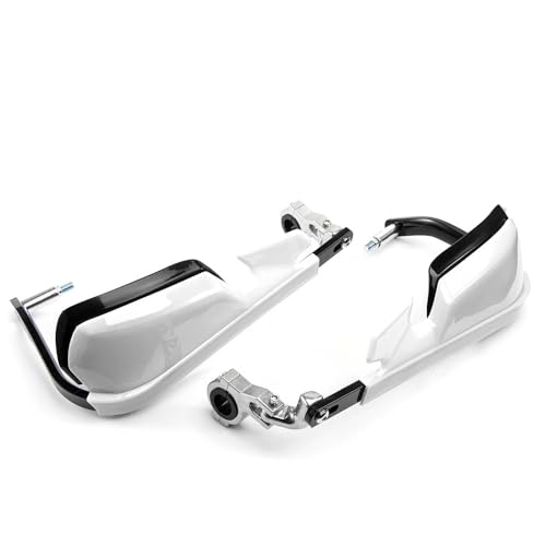 Protège-mains moto blanc pour motocross KLX RMZ CRF YZF