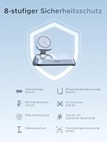 UGREEN MagFlow Qi2 25W 3-in-1 Magnetic Wireless Charger mit Magsafe | Qi2 zertifizierte induktive Ladestation, kompatibel mit iPhone 17/16, AirPods, Watch, Ladeständer mit 45W Netzteil und Kabel – Ansicht 9
