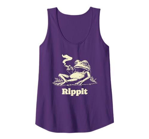 rippit frog stoner weed marijuana smoker cannabis 420 funny Tank Top