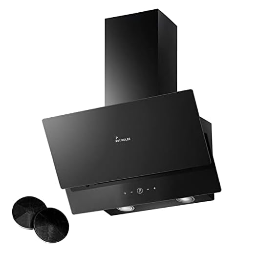 Campana Extractora 60 cm | Campana de Pared Inclinada | acero inoxidable | vidrio negro | Funcionamiento táctil | BASE604S