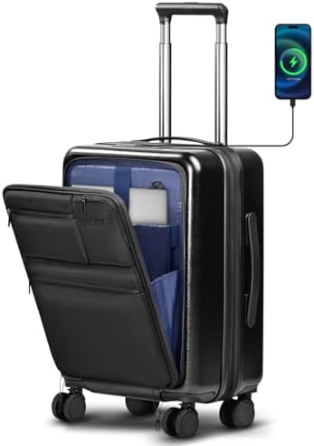 Carry On Luggage 20x14x9 Airline Approved, 20 Inch Spinner Suitca...