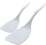 Ram-Pro Melamine EhiteHard Plastic Turner Heat-Resistant Rubber Kitchen Spatulas Heavy Duty Kitchen...