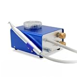 Dental Sandblasting Machine for Teeth Cleaning, Polishing and Orthodontic Use, Blue and Silver, with Aluminum...