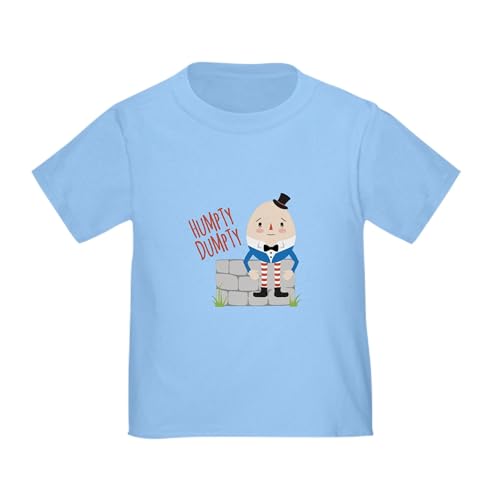 CafePress Humpty Dumpty T Shirt Toddler Graphic Tee, 100% Cotton Baby Blue