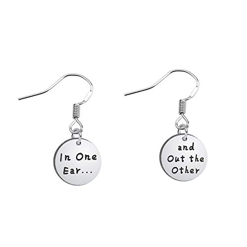 SEIRAA Funny One Ear Earrings - Stainless Steel Tone Wires for Her