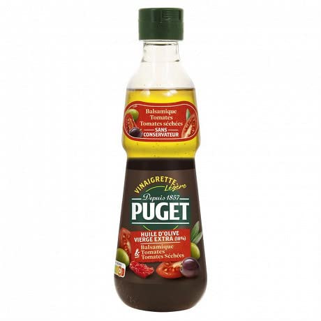 PUGET - Vinaigrette Balsamique Tomates Sechées 330 Ml - Lot De 4