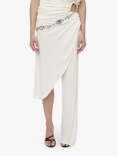 Christopher Esber, Crystal Cable Chain Draped Skirt Trouser — view 4