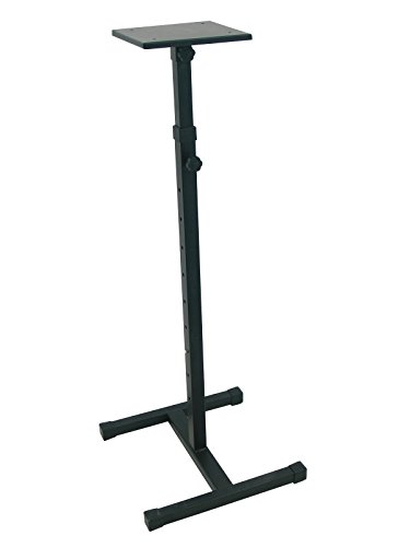 Monitorständer MS1, höhenverstellbar 93cm - 148cm, max Last 18kg - Boxenständer für Nahfeldmonitore