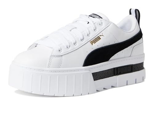 Image of PUMA Womens Mayze Flawless Lace Up Platform Sneakers Shoes Casual