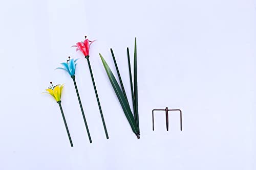 Metal Artificial Calla Lilies Plant ，Fake Palm Tree With 6 Trunks Faux Tree For Indoor Outdoor Modern Decoration Feaux Plants In Pot For Home Office Gift Lawn Ornaments (Green) #TOP2