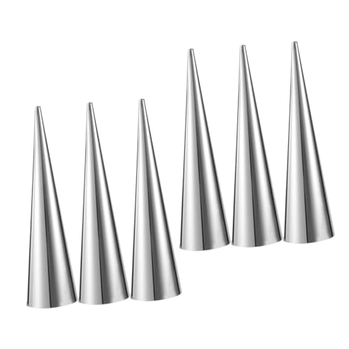 OFFSCH Bread Baking Molds Set 6pcs Stainless Steel Croissant Horn Molds Reusable and Rustless