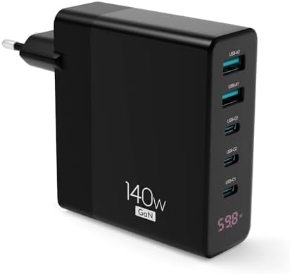 Spigen GaN III 1402 Caricatore 140W 2 Porte USB-C – Ricarica Rapida Per MacBook Pro, IPad, IPhone 15, Laptop - 2