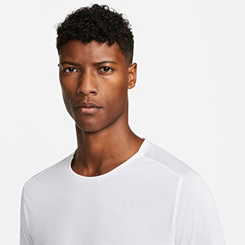 Nike Men's Dri-Fit Run Division Rise 365 Long-Sleeve Running Top Size L White #TOP3
