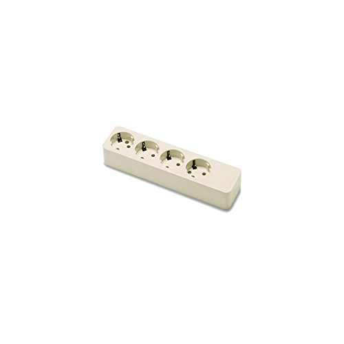 Famatel 2524 - Base 4 tomas schuko 10-16a-250v blanco