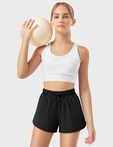 JOCMIC Girls Athletic Shorts with Liner 2 in 1 High Waist Running Short for Basketball Volleyball Tennis2