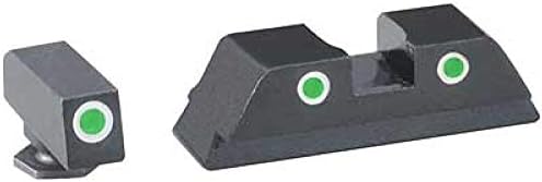 AmeriGlo GL-433 Hackathorn Sight Set for Glock , Black