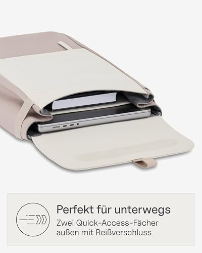 Kapten & Son Rucksack Fyn Muted Clay 13 L | Rucksack Damen & Herren Beige Rosa | Tagesrucksack mit 14" Laptopfach | Backpack ideal für Uni, City, Arbeit, Reisen – Bild 3