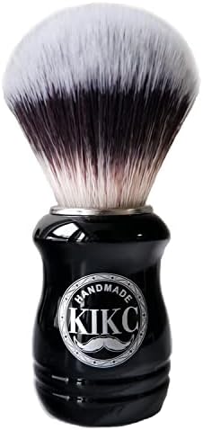 KIKC Handmade Synthetic Shaving Brush - Shave Brush for Wet Shave With Shaving Cream & Soap- Best Shave of Your Life for Safety Razor, Double Edge Razor, Straight Razor or Shaving Razor