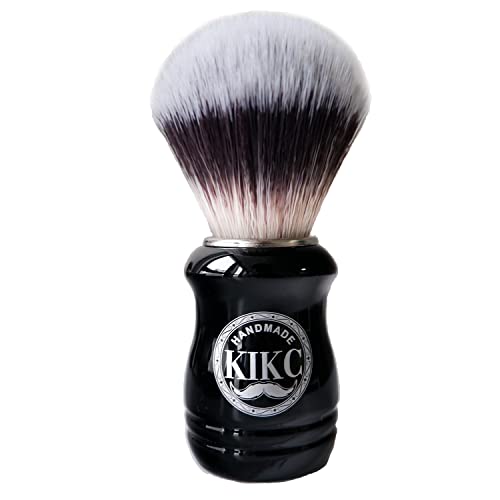 Kikc Handmade Synthetic Shaving Brush - Shave Brush For Wet Shave With Shaving Cream & Soap- Best Shave Of Your Life For Safety Razor, Double Edge Razor, Straight Razor Or Shaving Razor #TOP3