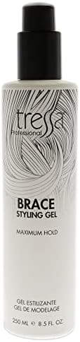 Tressa BRACE Styling Gel, for Firm Hold, Volume & Lift for Fine Hair,8.5 Fl Oz