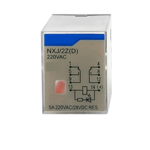 Relais 14 pins DC 24V compact avec indicateur LED pour boîtier de contrôle, pack de 5 - 2