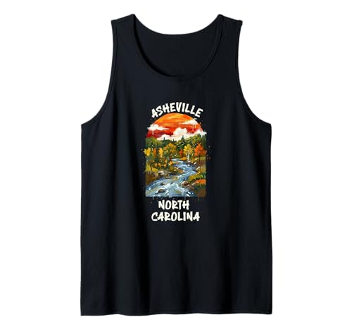 Asheville North Carolina Mountains Vacation Road Trip Tank Top