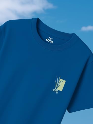 Image of Nobero Men's Oversized Graphic T-Shirt for Men | Soft Cotton | Drop Shoulder Relaxed Fit | Printed Casual Tshirt for Men